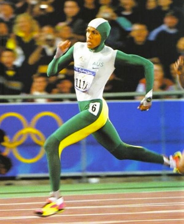 Cathy Freeman, running like a gazelle at the Sydney Games; the 400m is really a sprint