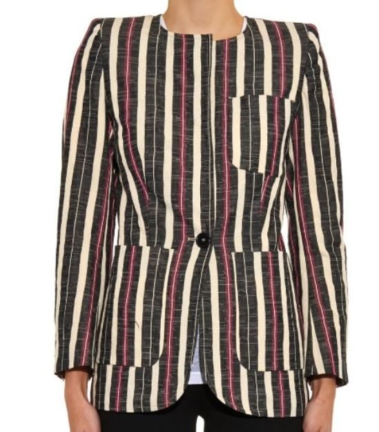 An overtly striped jacket; Isabel Marant Etoile Jenny Striped Jacket