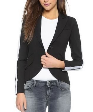 Smythe Racing Stripe Blazer: I wear jackets for work, but they don't all have to be super-serious