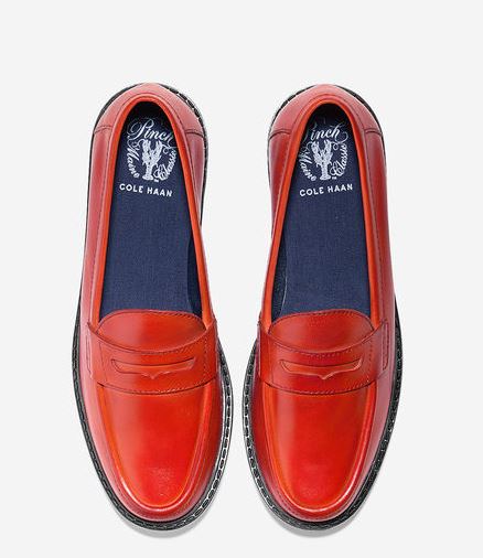 Cole Haan Pincher Loafer in Citrus Red