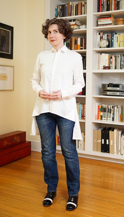 Statement blouse, trimmed just a hair