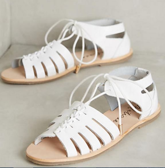 White on sale sandals 2016