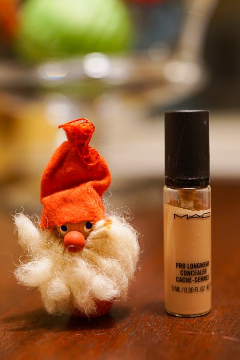 MAC Pro Longwear is joined by a very tiny Santa