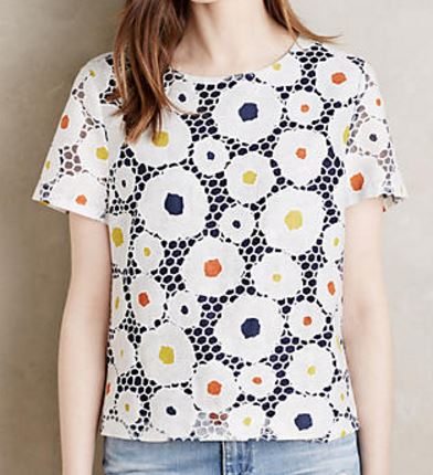 Daisy Dot Midi Top from Anthropologie